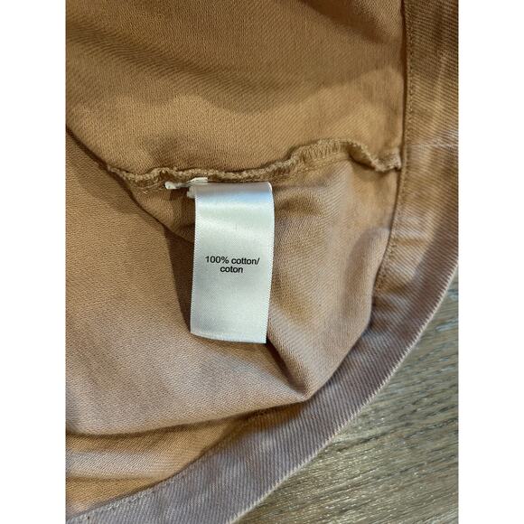 Maurices Women's Khaki Lightweight Jacket Waist Belt Snap Close Size Medium EUC - Picture 5 of 9